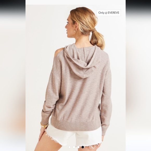 Roan + Ryan Corinne sholder cutout hoodie size M NWT - Picture 2 of 7